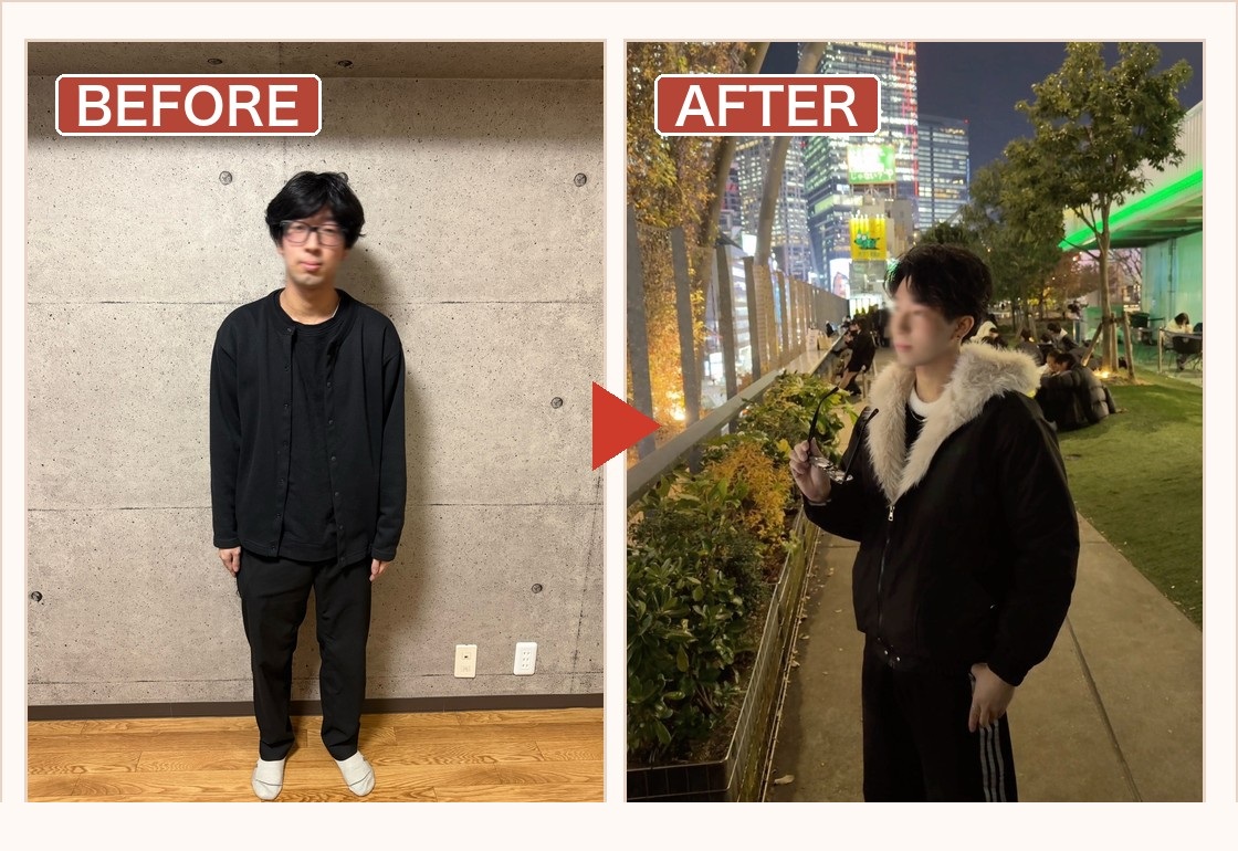 撮影前後の比較写真